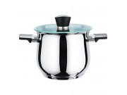 Stellar Stainless Steel Stockpot with Heavy Duty Glass Lid (16cm / 2.5L)